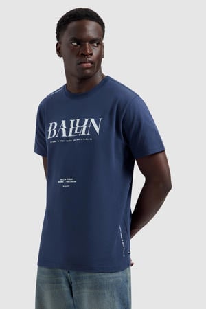 regular t-shirt donkerblauw