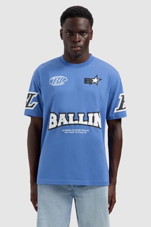 oversized T-shirt blauw