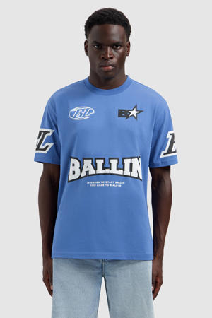 oversized T-shirt blauw