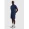 Ballin regular fit sweatshort met elastische boord en logo - donkerblauw