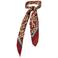 Sarlini bandana met panterprint donkerrood