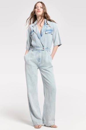 jumpsuit light blue denim
