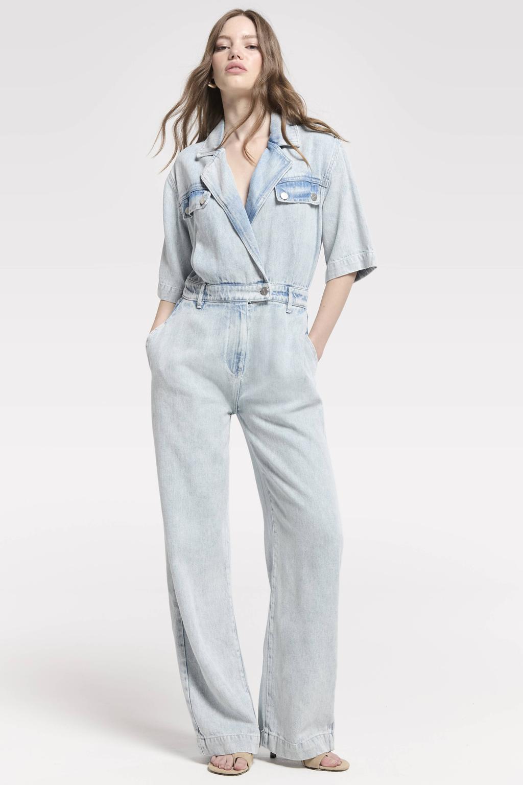 Homage to Denim jumpsuit light blue denim