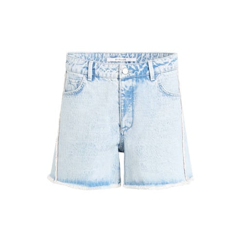 Homage to Denim denim slim regular waist short light blue denim afbeelding