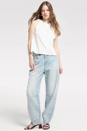Amber - Balloon Jeans barrel jeans light blue denim