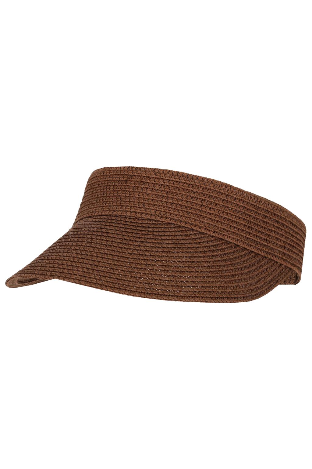 Sarlini zonneklep bruin