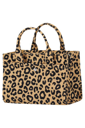 shopper met panterprint zand