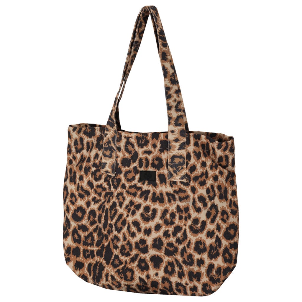 Sarlini shopper met panterprint bruin