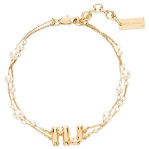 armband Balloon Pearl goudkleurig