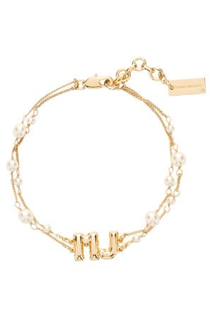 armband Balloon Pearl goudkleurig