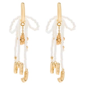 oorbellen Balloon Beaded Bow goudkleurig