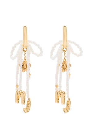 oorbellen Balloon Beaded Bow goudkleurig