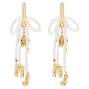 oorbellen Balloon Beaded Bow goudkleurig