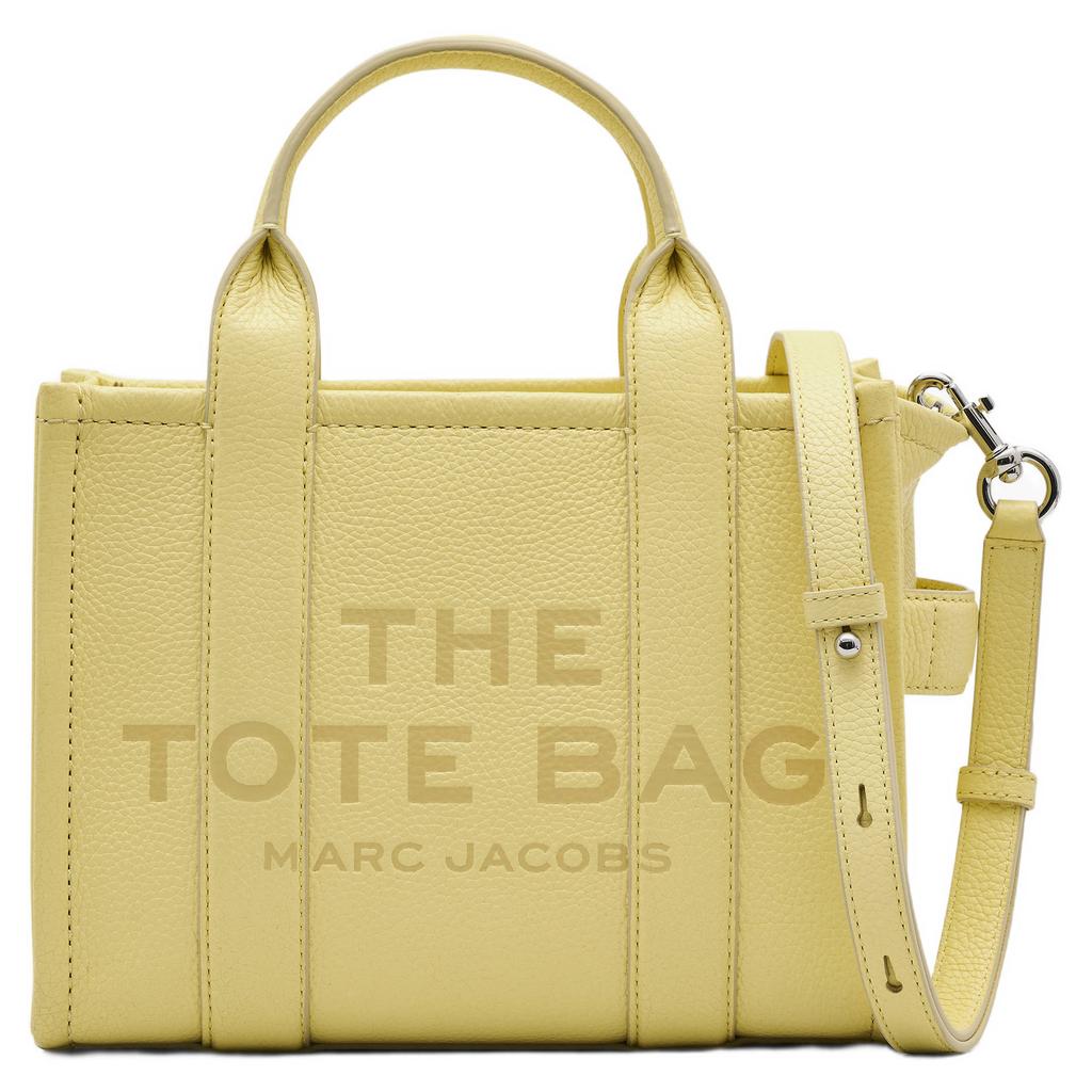 Marc Jacobs leren handtas The Small Tote geel
