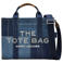 Marc Jacobs denim handtas The Medium Tote blauw