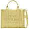 Marc Jacobs leren handtas The Medium Tote geel
