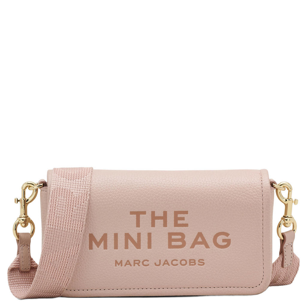 Marc Jacobs leren crossbody tas The Mini Bag lichtroze