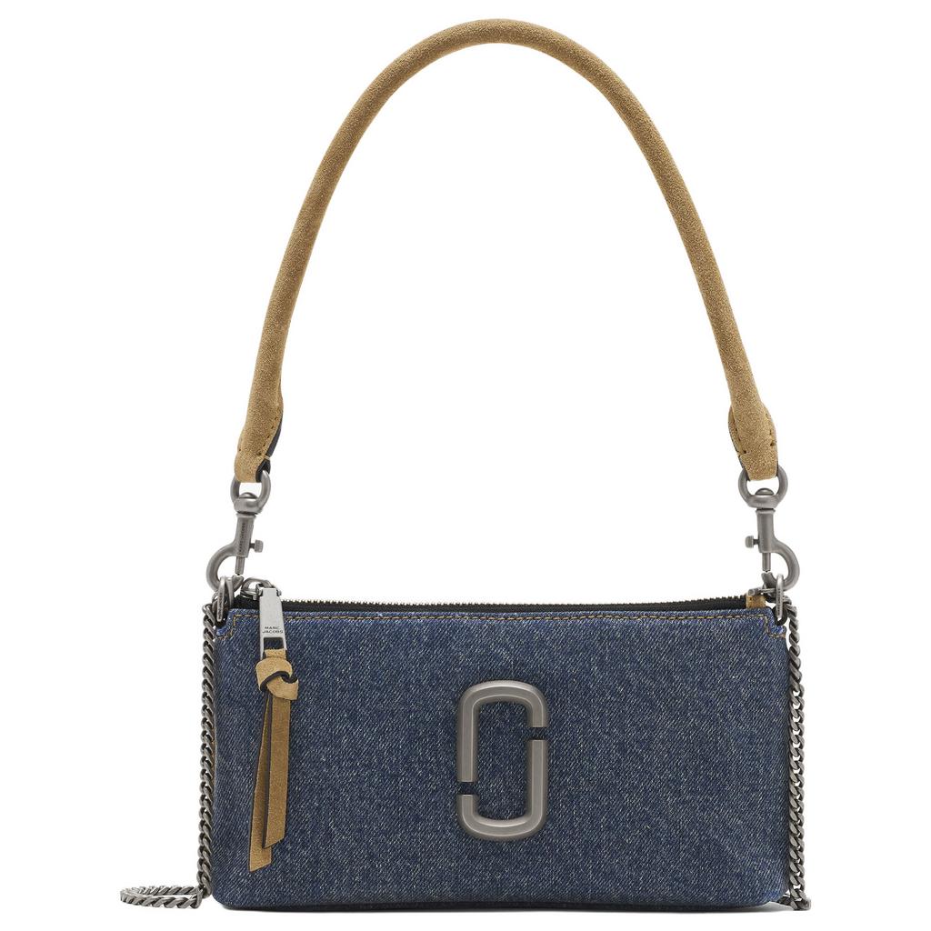 Marc Jacobs denim schoudertas The Pochette blauw