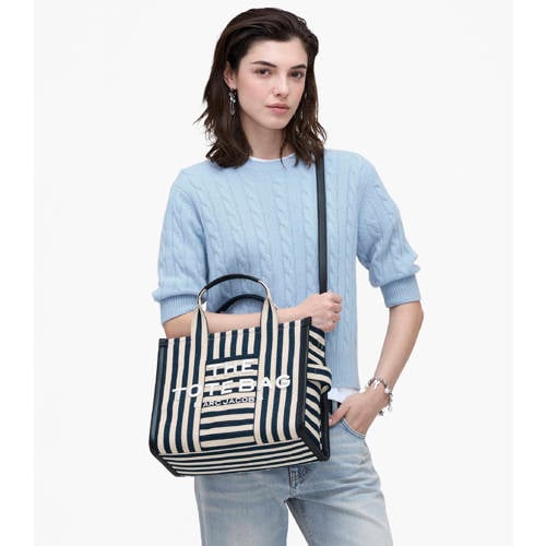 Marc Jacobs handtas The Medium Tote donkerblauw afbeelding