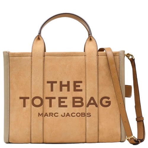 Marc Jacobs leren handtas The Medium Tote lichtbruin afbeelding