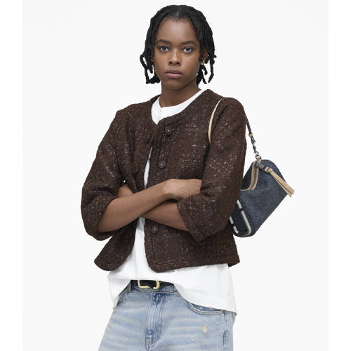 Marc Jacobs denim schoudertas The Snapshot blauw afbeelding
