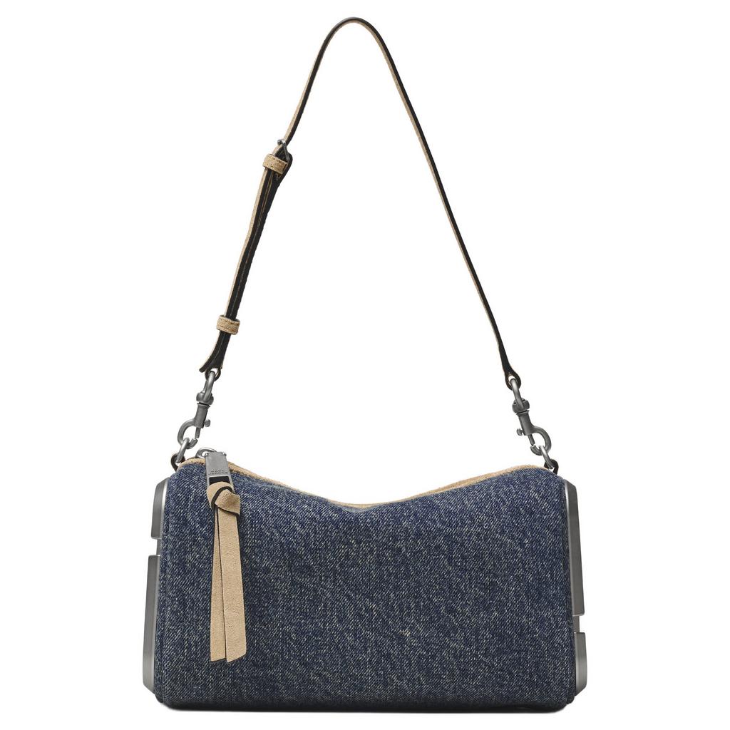 Marc Jacobs denim schoudertas The Snapshot blauw