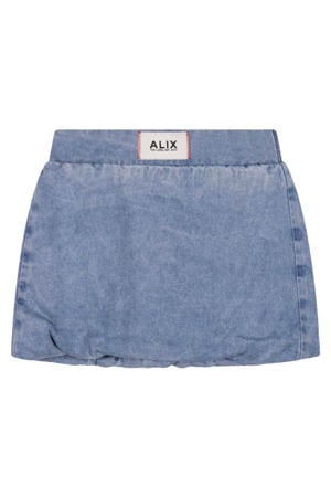 ballonrok light blue denim