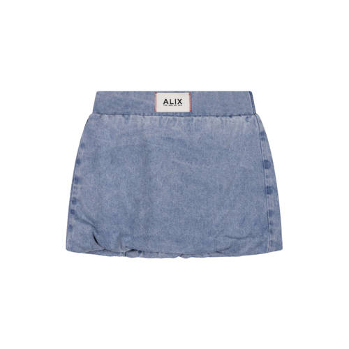 Alix Mini ballonrok light blue denim afbeelding