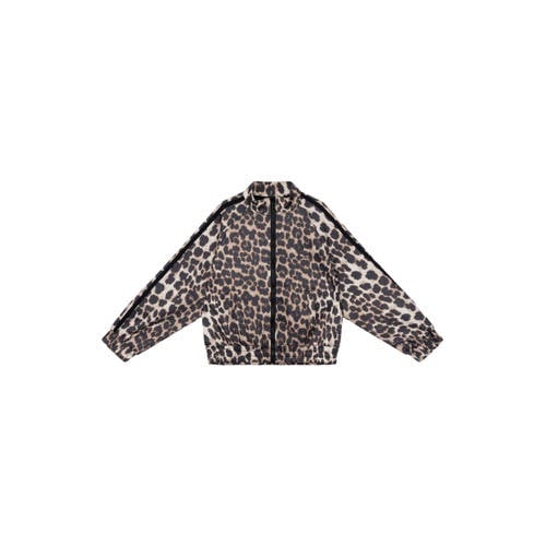 Alix Mini sweatvest met panterprint bruin afbeelding