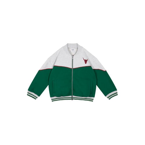 Alix Mini sweatvest met backprint groen afbeelding