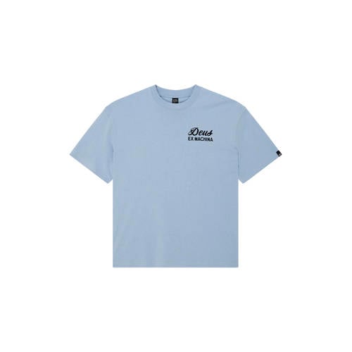 Deus Ex Machina regular T-shirt met backprint lichtblauw afbeelding