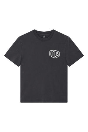 regular T-shirt zwart