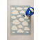 NOUS Kids kindervloerkleed blauw/off white (170x120cm)