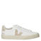 Veja Campo leren sneakers wit/beige