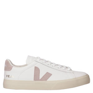 Campo leren sneakers wit/lichtroze