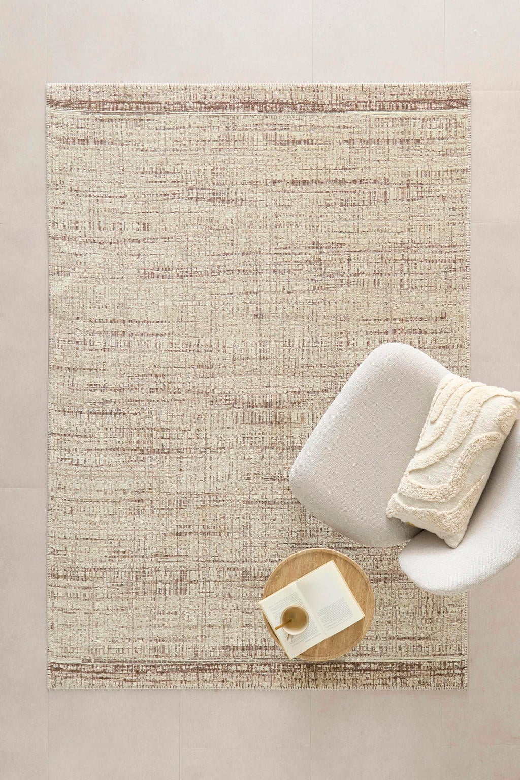 NOUS Living vloerkleed beige/terra (230x160 cm)