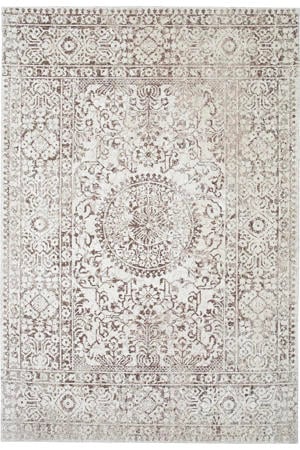 vloerkleed crème/groen (340x240 cm)
