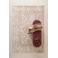 NOUS Living laagpolig vloerkleed vintage 290x200 cm - crème/bruin/groen