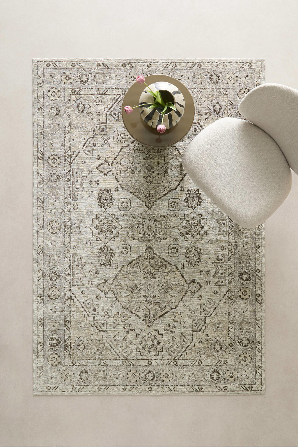 NOUS Living vloerkleed bruin vintage (230x160 cm)