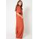 Est'seven wide leg high waist broek terra