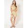 Est'seven wide leg high waist casual short crème