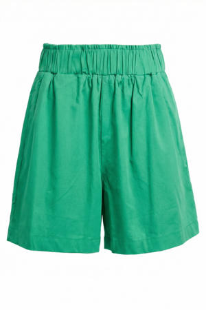 high waist casual short groen
