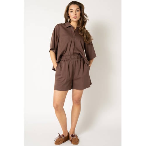 Est'seven blouse bruin afbeelding