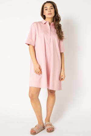 midi jurk lichtroze