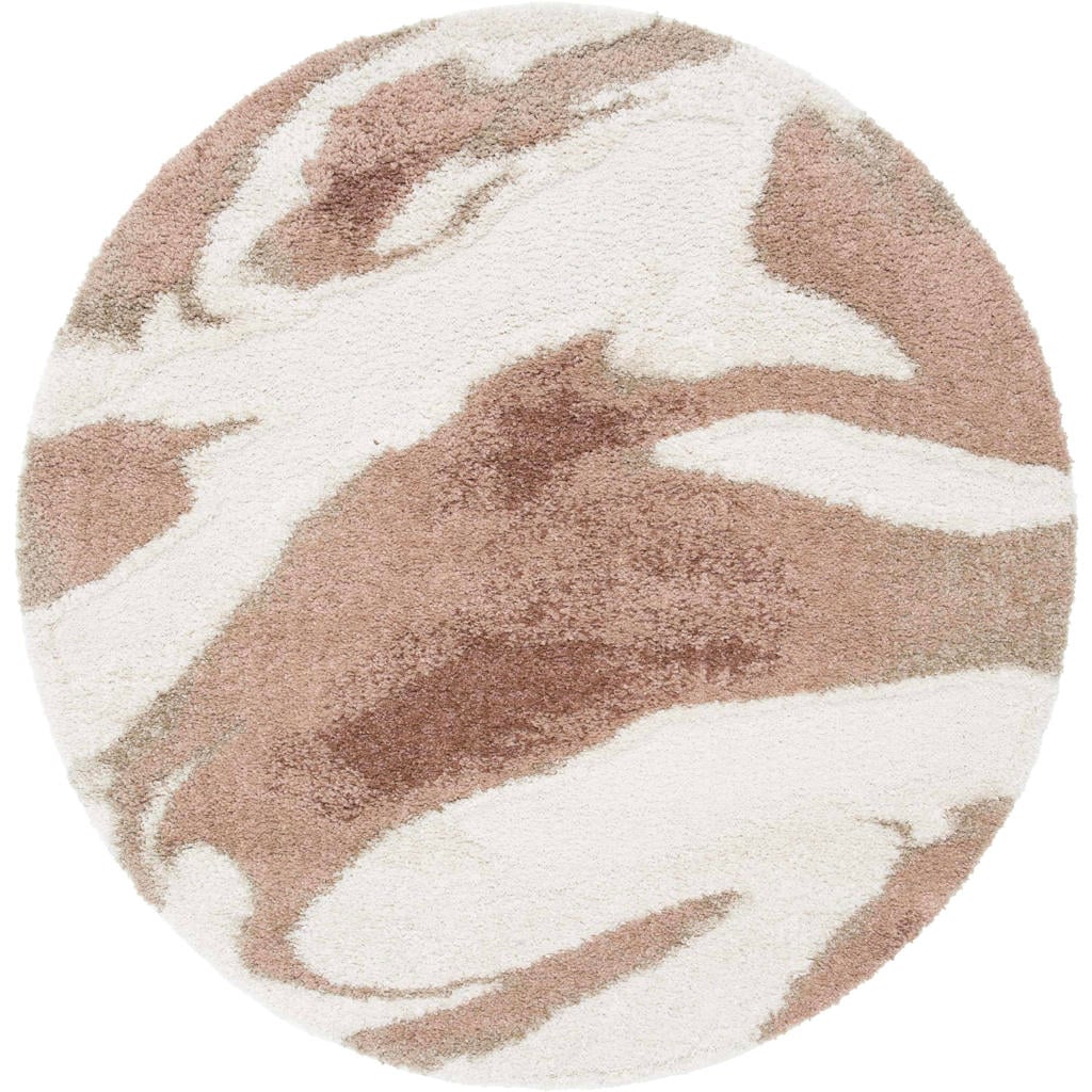 NOUS Living vloerkleed terra/roze (Ø160 cm)