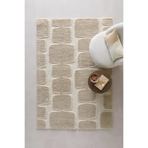 vloerkleed crème/beige (230x160 cm)