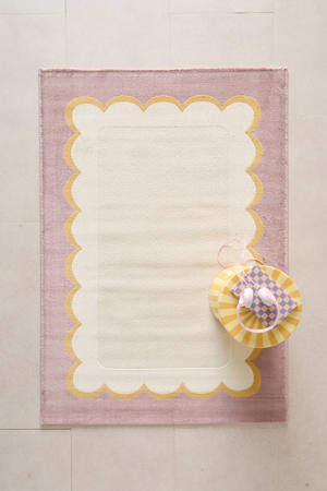 kindervloerkleed Tamar roze/geel (170x120 cm)