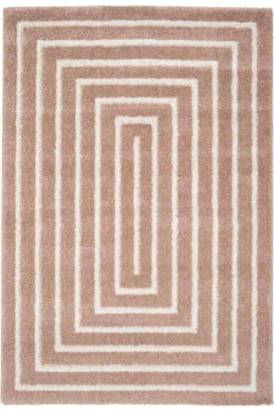 vloerkleed crème/oudroze (230x160 cm)