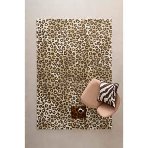 vloerkleed  panterprint bruin (290x200 cm)