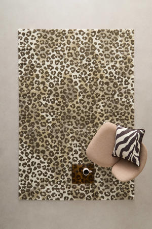 vloerkleed  panterprint bruin (290x200 cm)